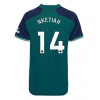Camiseta Arsenal Eddie Nketiah #14 Tercera Equipación Replica 2023-24 para mujer mangas cortas